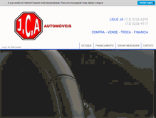 Tablet Screenshot of jcaautomoveis.com.br